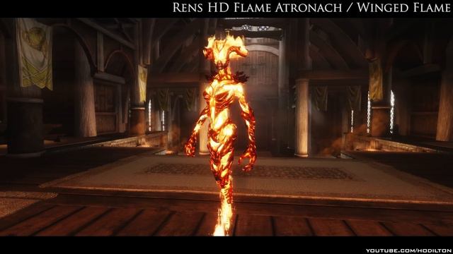TES V - Skyrim Mods: The Stamford, Rens HD Flame Atronach
