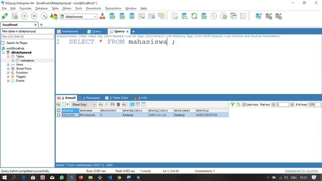 PHP dan MySQL-Menampilkan Data смотреть онлайн