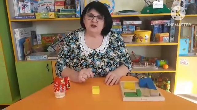 Занятие по конструированию в первой младшей группе "Мебель для матрешек" смотреть онлайн