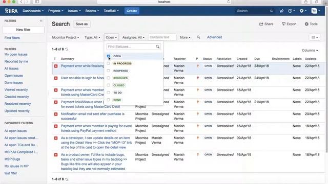 JIRA Tutorial #29 - Search JIRA Issues by Status | Filter JIRA Issues by Status смотреть онлайн