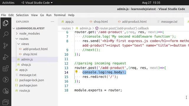 Mastering NodeJS: Live Online Class for Beginners class 5 смотреть онлайн