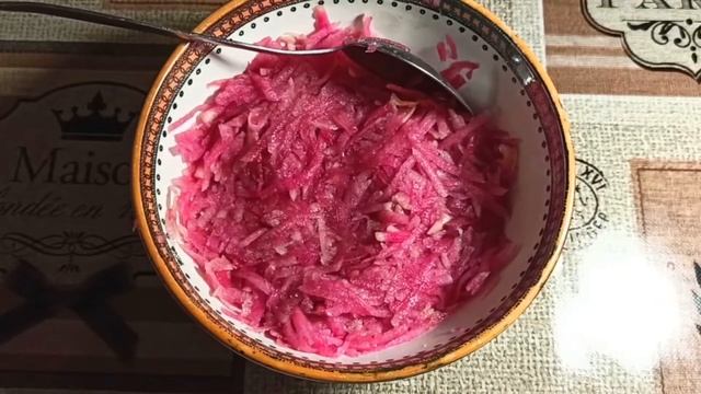 ВИТАМИННЫЙ САЛАТ ИЗ КРАСНОЙ РЕДЬКИ! С ЭТИМ САЛАТОМ ПОХУДЕТЬ - ЛЕГКО! смотреть онлайн