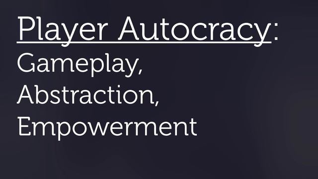 Paradox, Strategy, and Player Autocracy смотреть онлайн