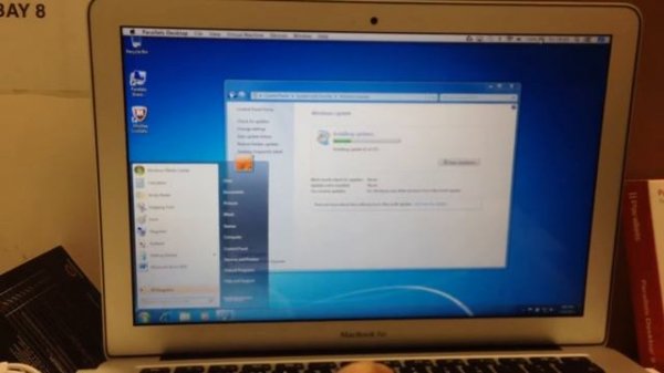 Parallels desktop Demo with windows 7 on a MacBook Air 2014 quick overview.