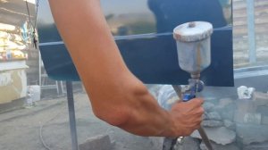 18+ Как правильно водить покрасочный пистолет при нанесении материала