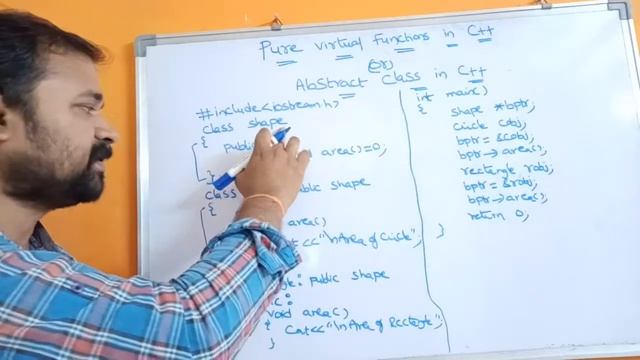 Pure Virtual Functions In C++ || Abstract Class In C++ смотреть онлайн