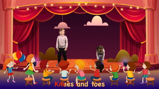 Head Shoulders Knees And Toes | Robert And Erica Nursery Rhymes & Kids Songs (With Lyrics)