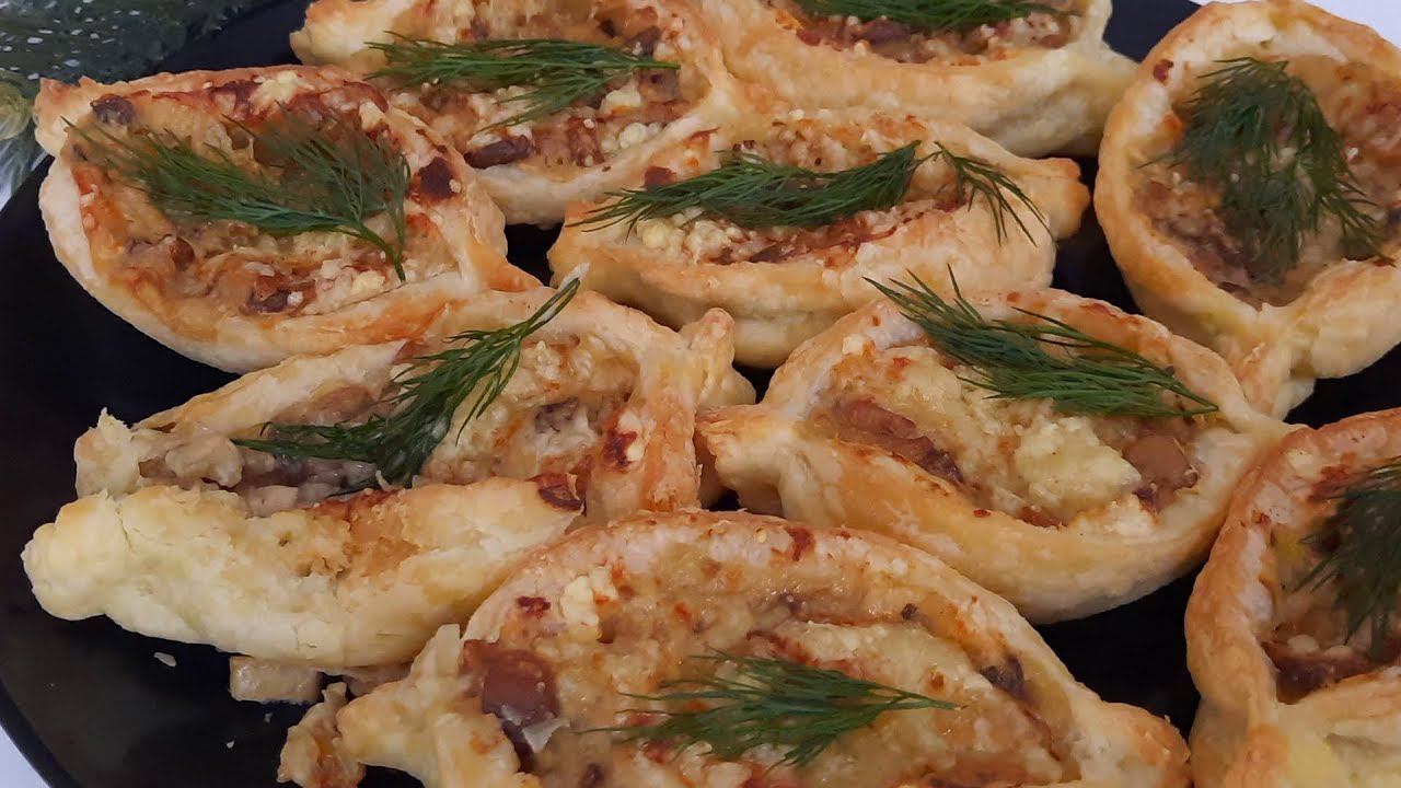 Оказывается это ВКУСНО. Самая простая ЗАКУСКА ЖУЛЬЕН в слоеном тесте. смотреть онлайн