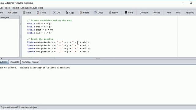 Double precision math in Dr. Java смотреть онлайн