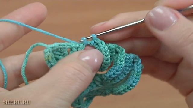 Простой ЛИСТИК с навязками/3Д ВЯЗАНИЕ КРЮЧКОМ/Подробный МАСТЕР-КЛАСС смотреть онлайн