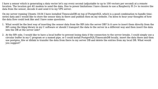 Remote PostgreSQL DB with local buffer ... how could it look like смотреть онлайн