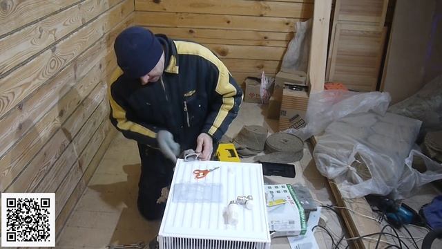Обвязка и установка радиатора на стену смотреть онлайн