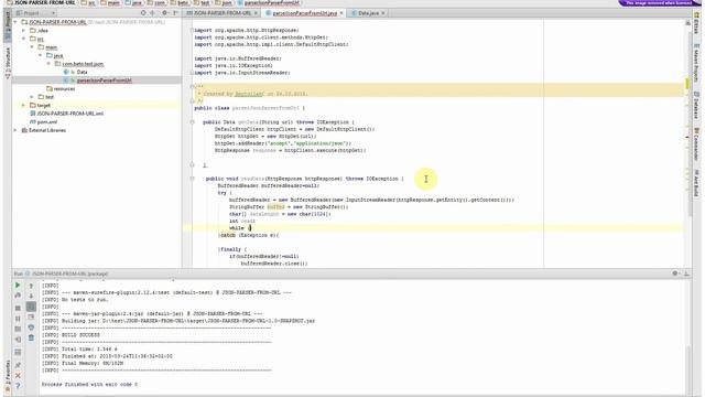 How to JSON Data Parse From URL to Object/List (GSON and Apache HTTP Client) смотреть онлайн