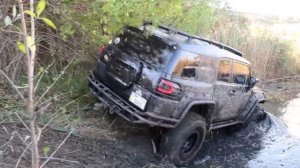 Toyota FJ Cruiser VS Nissan Navara, бездорожье, Off Road.