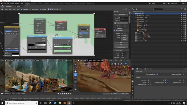 Formation Blender 2.8 - Exercice 3 - Jeu d'échec - rendu - PostProd смотреть онлайн