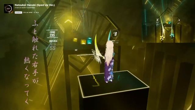 【BeatSaber】夏恋花火 (Sped Up Ver.) / シャノ(40㍍)【低スペックPCとOculus Quest 2だけでトラッキング】 смотреть онлайн