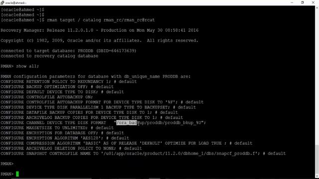DB Recovery from RMAN Full backup смотреть онлайн