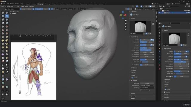 13. High Poly Head Sculpting Pt. 1 смотреть онлайн