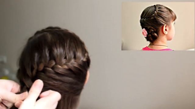 Французская коса в причёске Быстро и красиво смотреть онлайн