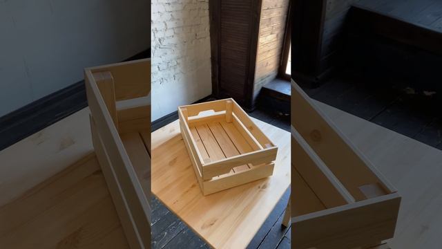 Деревянный ящик KNAGGLIG смотреть онлайн