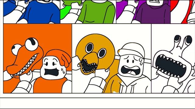 Roblox Rainbow Friends Coloring|Раскраска Радужные друзья Roblox|레인보우 프렌즈 컬러링|BEAUZ&Heleen - Alone смотреть онлайн