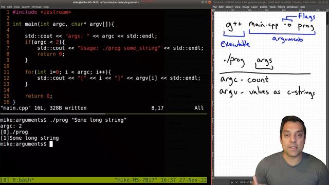 C++ Handling Program arguments (argc, argv, env) | Modern Cpp Series смотреть онлайн