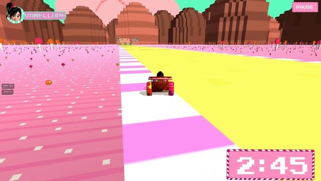 Sugar Rush Super Raceway Extra Cup | Vanellope Von Schweetz смотреть онлайн
