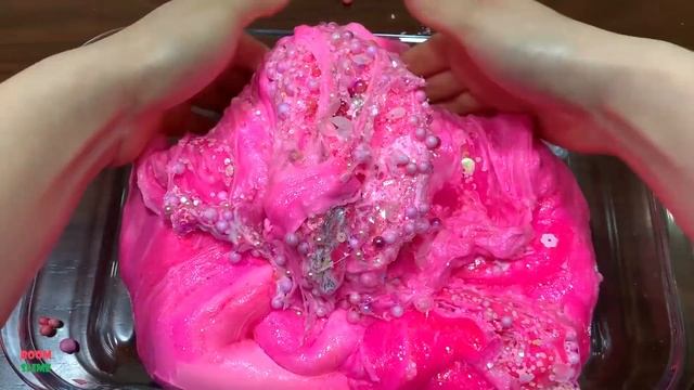 Hour Full PINK Slime Collection ! Mixing Random Things Into Slime Satisfying Slime Videos #1056