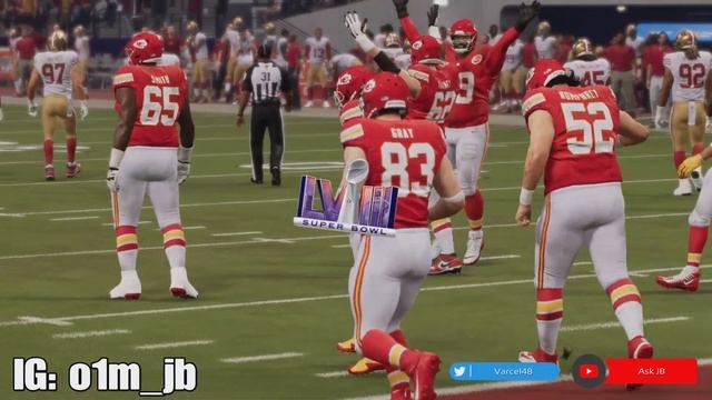 San Francisco 49ers Vs. Kansas City Chiefs Simulation | Super Bowl | Madden 24 PS5 смотреть онлайн
