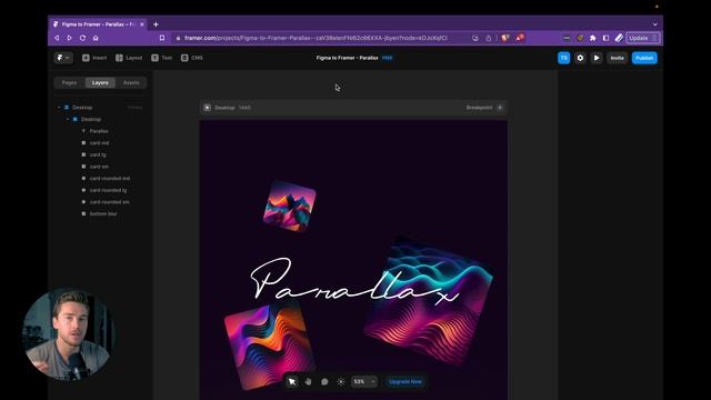 Make Your Figma Scroll Animation Real in 4 Minutes (Using Framer) смотреть онлайн