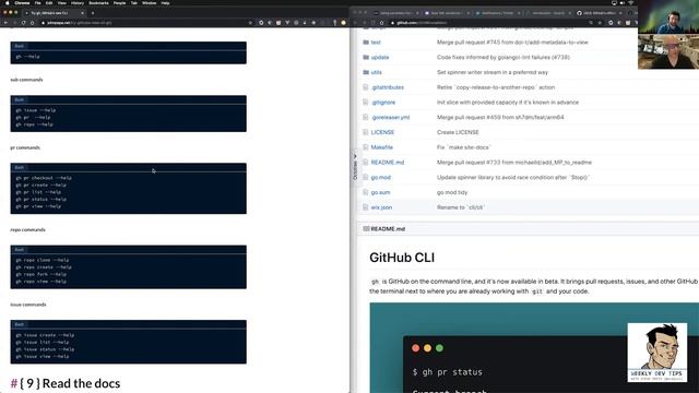 Weekly Dev Tips 72: [DEMO] Using the New GitHub CLI with guest John Papa. смотреть онлайн