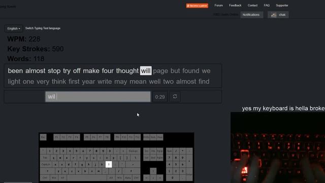 10FastFingers 227 WPM - #1 Verified смотреть онлайн