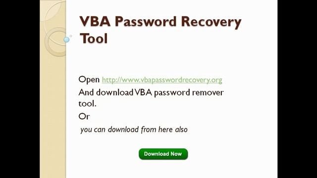VBA Password Recovery Tool.mp4 смотреть онлайн