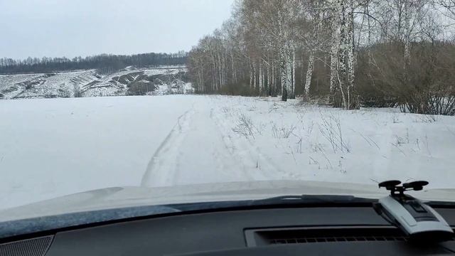 Оффроад на дизельном Renault Koleos по тяжелому снегу. смотреть онлайн