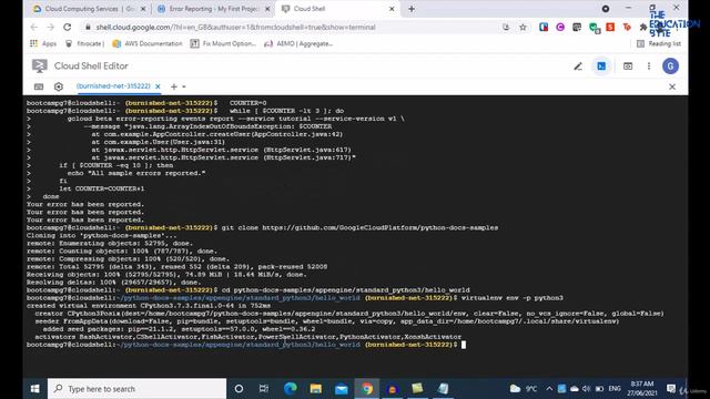 Demo of Google Cloud Error Reporting Tutorial 23 Google Cloud Platform (GCP) смотреть онлайн