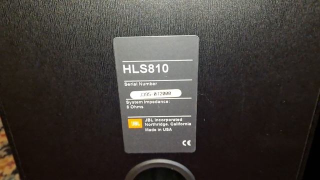 jbl HLS810 смотреть онлайн