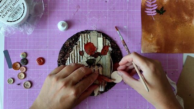 Мастер-класс по панно в технике MixedMedia. Скрапбукинг