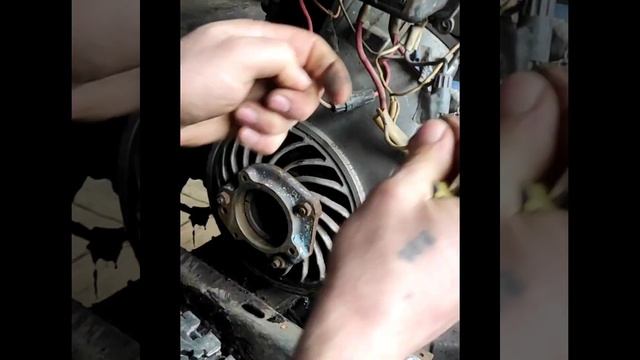 Установка тракторного магнето на двигатель от мотороллера. смотреть онлайн