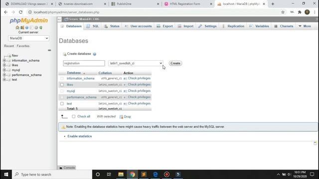 How to connect HTML Register Form to MySQL Database with PHP (2020) смотреть онлайн