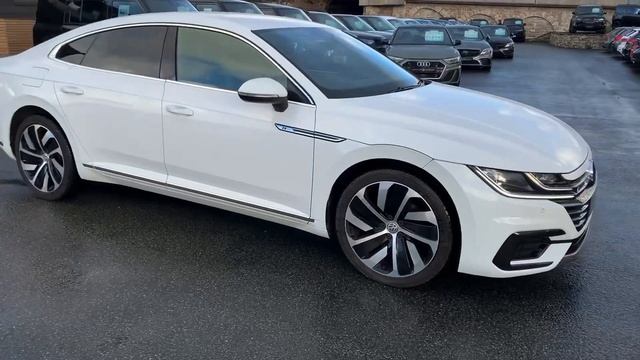 Volkswagen Arteon 2.0 TDI R-Line Fastback 5dr Diesel DSG Pure White смотреть онлайн