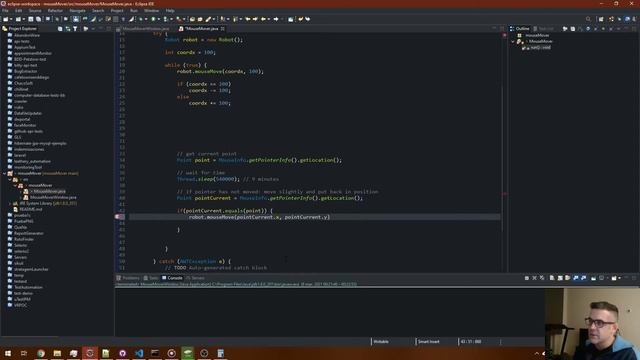 Improving the Java app to move the mouse pointer - MouseMover 0.2 смотреть онлайн