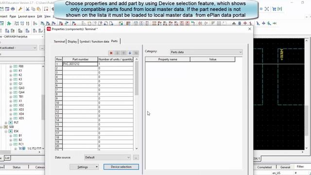 ePlan Tips, How to specify parts data to several terminals at same time смотреть онлайн