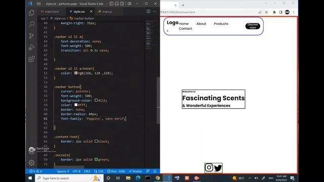 Modern website design with animation step by step | HTML, CSS, Javascript tutorial. смотреть онлайн