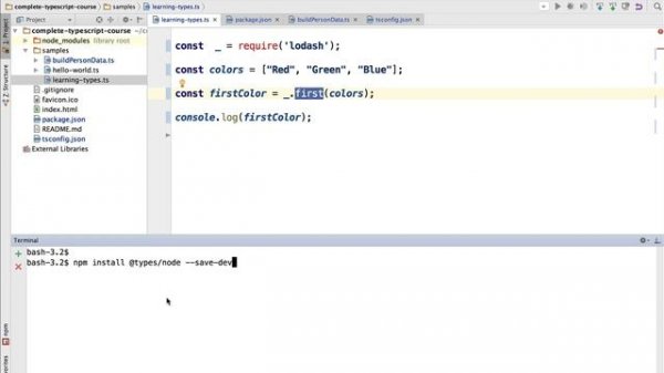 ? Typescript 2 @types - Installing Type Definitions For 3rd Party Libraries
