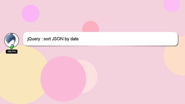 jQuery : sort JSON by date смотреть онлайн