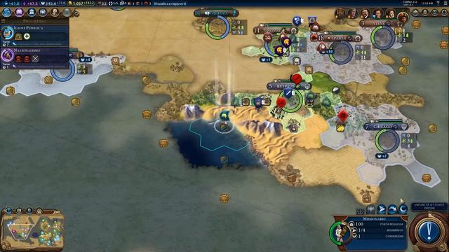 Civilization 6 Cleopatra Conversione intercontinentale Gameplay ita#12 смотреть онлайн