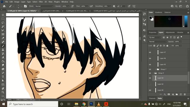 How do I Draw & Color my Webtoon character using Photoshop on My Wacom tablet (3) смотреть онлайн