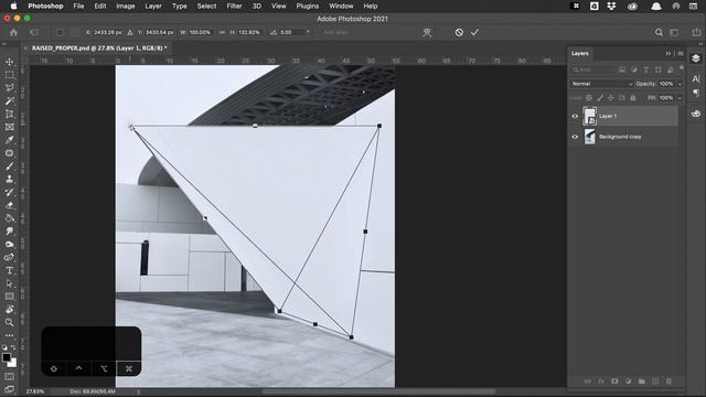 How to Match Wall Perspective in Photoshop смотреть онлайн