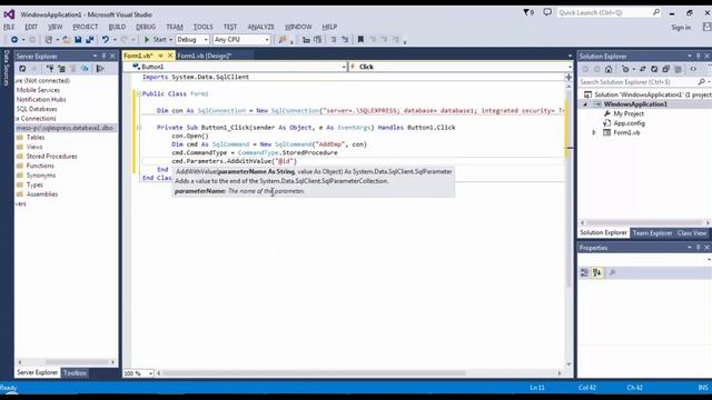 Using Stored Procedure with VB.NET смотреть онлайн