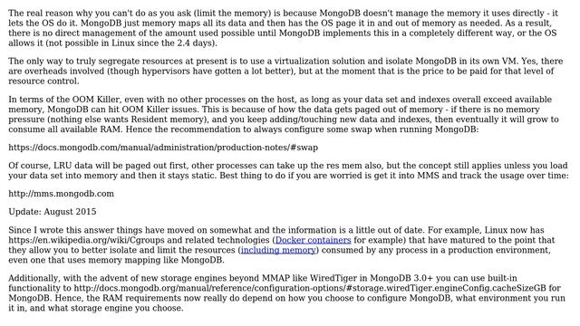 Databases: MongoDB: RAM requirements (3 Solutions!!) смотреть онлайн